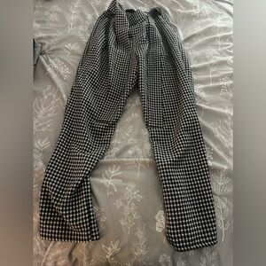 Plaid Straight Pants